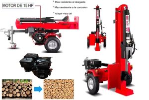 TROZADOR DE TRONCOS PLUSS HIDRAÚLICO DE 15 HP 40Ton