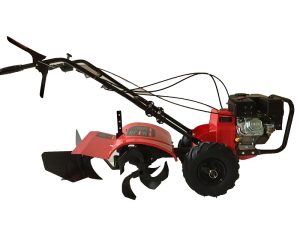 MOTOCULTIVADOR PLUSS 6501 CON CULTIVADOR, ARADO TIPO GUALETA Y RUEDAS METÁLICAS